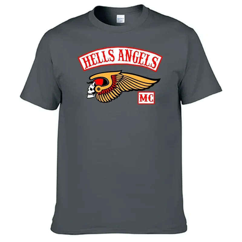 เสื้อยืดเสื้อยืด100% hells Angels เสื้อคอตตอน N14ขายดี