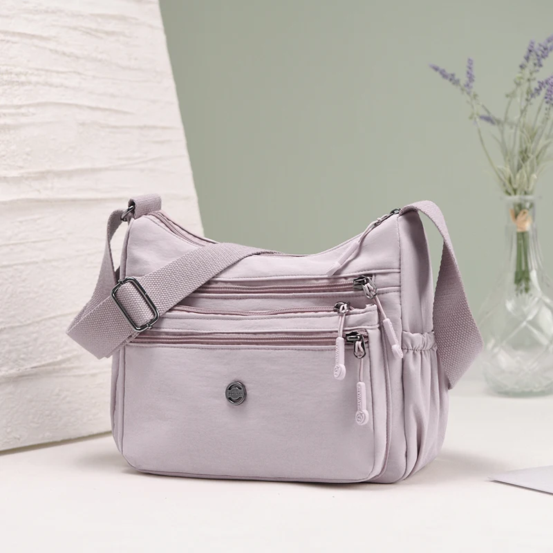 

Nylon Fabric Shoulder Bag Female New High Capacity Women's Crossbody Messenger Bag Leisure Versatile Shoulder Hobos Commute Bags