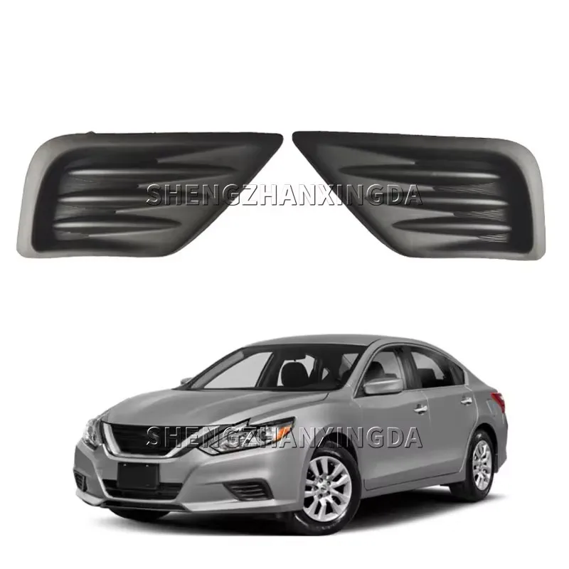 SZXD For Nissan Altima Teana Black Fog Light Hole Grille Baffle,Car Front Bumper Fog Light Cover 2016 2017 2018 US version