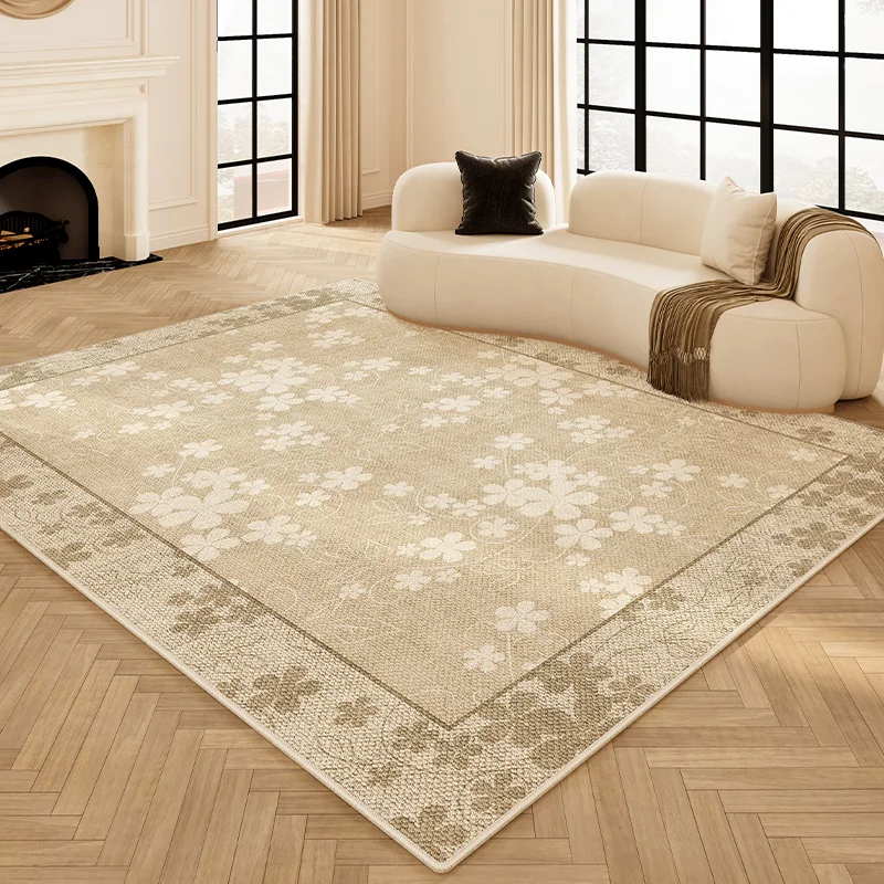 

Living Room 2024 New Autumn Winter Carpet French Style Light Luxury Highend Carpets Warm Thickened Winter Bedroom Large Area Rug