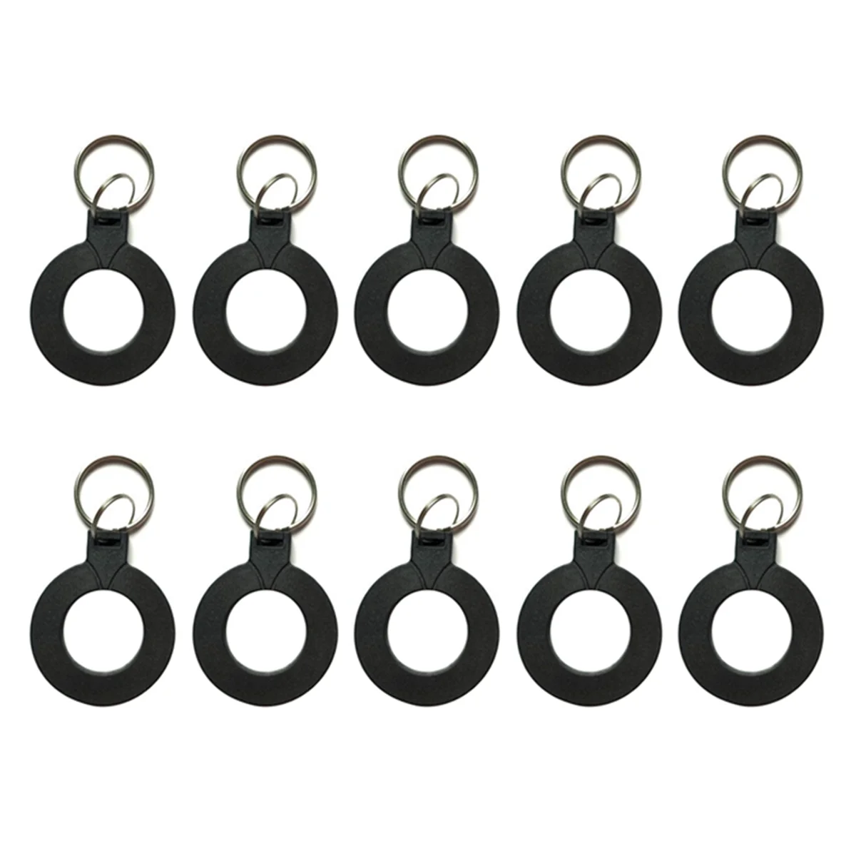 10Pcs T5577 EM4305 Copy Rewritable Writable Duplicate RFID Tag EM4100 125Khz Card Proximity Token Keyfobs,Black/Mixed Color