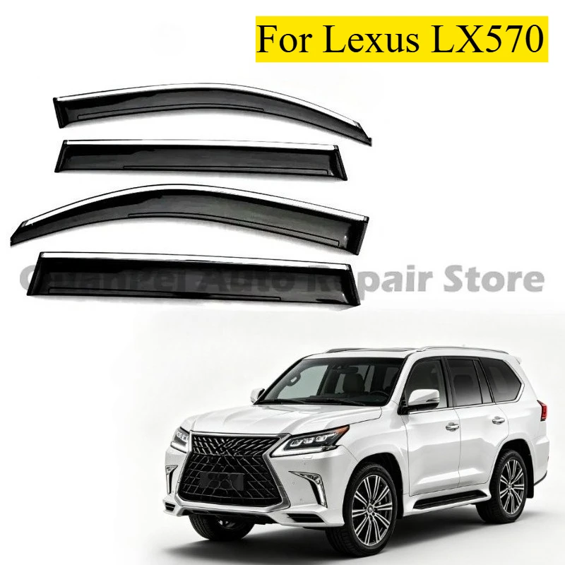 

Durable Window Visor Rain Deflector for Lexus 2023 LX570 - Thickened Eyebrow Guard, OEM Fitment