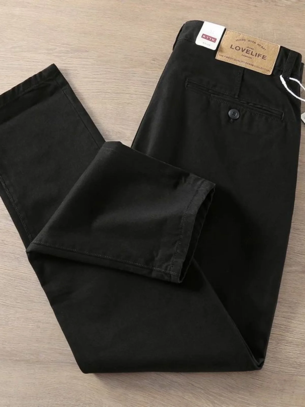 

Retro Japanese Sle Men's Loose Casual Cotton Pants Wear Resistant Straight Leg Long Trousers Spring Faion Trend