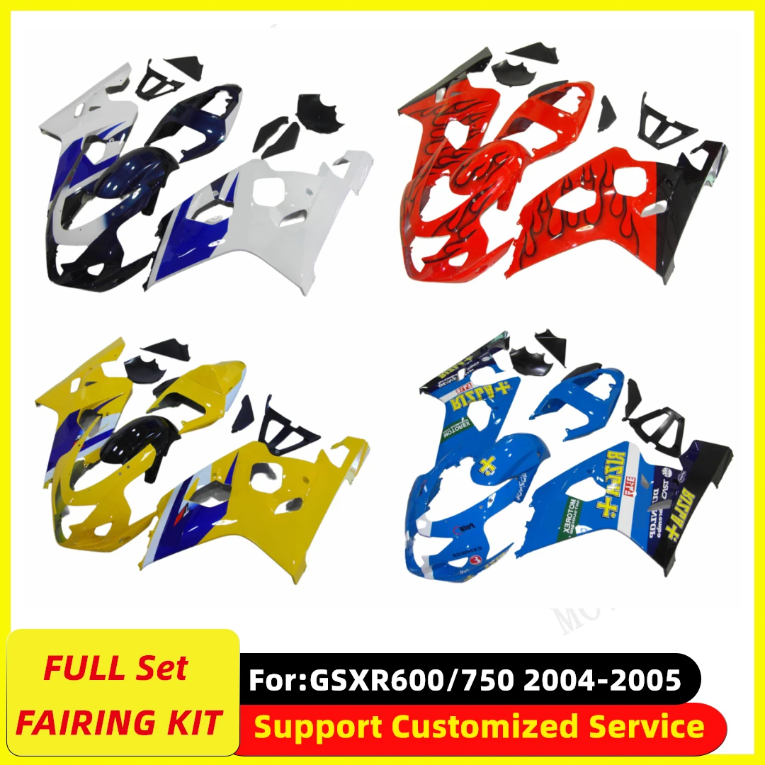 

fit for GSXR 600 750 2004 2005 K4 gsxr600 gsxr750 04 05 full Fairing ABS Body Kit Motorcycle bodywork Fairings kits zxmt