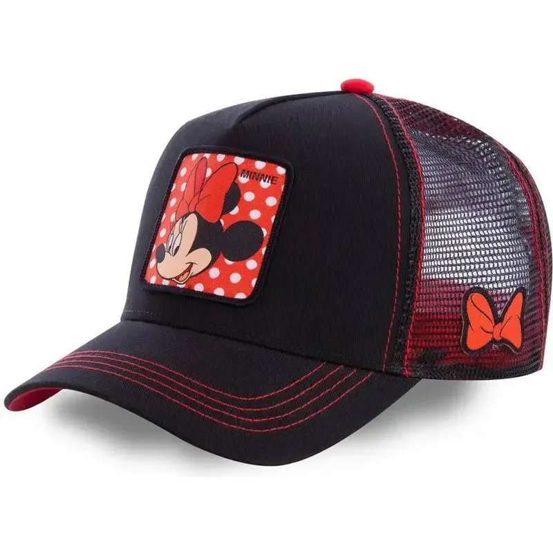 Anime Cartoon Disney Minnie Men Women Baseball Cap Outdoor Sports Sunshade Mesh Hat Spring Summer Cotton Adjustable Hip Hop Hats