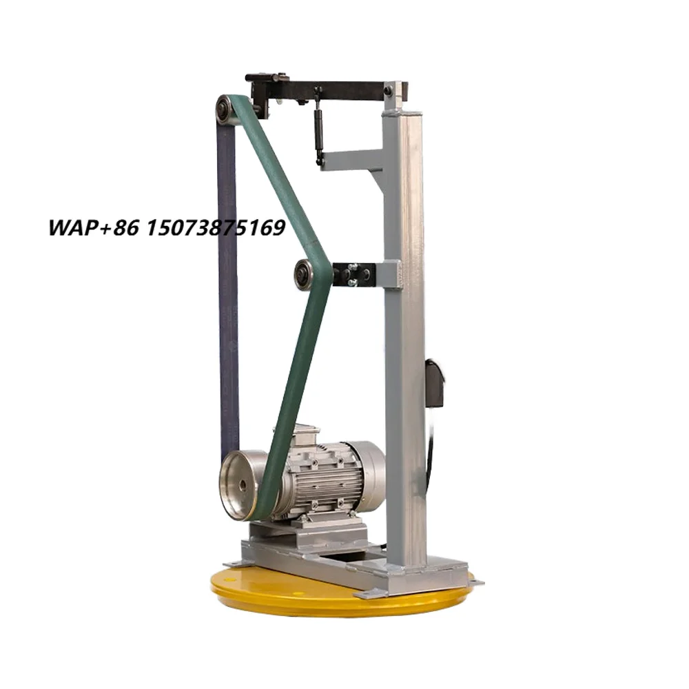 Multifunctional Manual Vertical Belt Sander Soft Grinding Orbital Sander for Industrial Rust Removal Wood Metal Sanding 220V