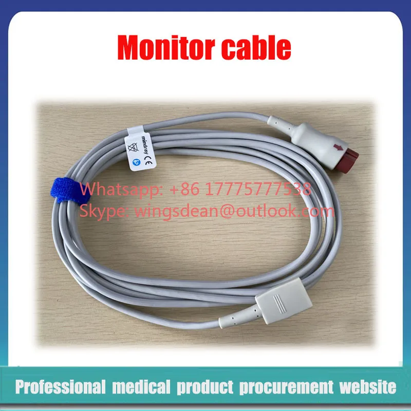 Mindray Original Monitors Cable IM2206 IBP To UTAH 12-pin Invasive Pressure Cable