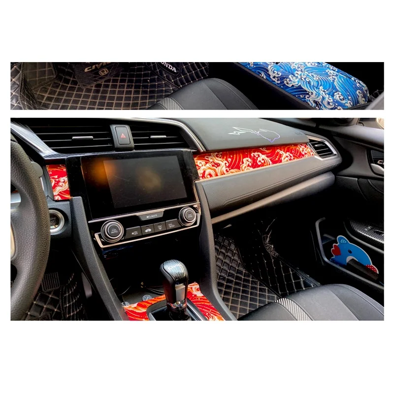 JDM stile giapponese cotone fai da te adesivo interno automobilistico 50*150cm nastro autoadesivo adesivo panno del vento interni auto nuovo