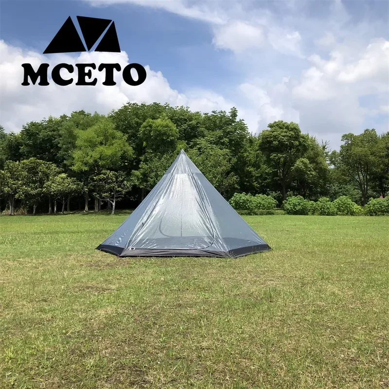 Hexagonal Mosquito Net Large Pyramid Tent Ultra Light Insect Proof Outdoor Camping Gear for Dew Camping Equipment Supplies