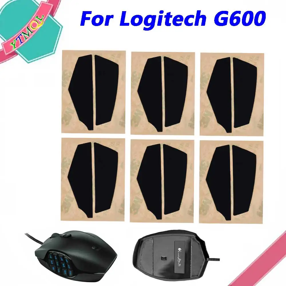 

Hot sale 20set Mouse Feet Skates Pads For Logitech G600 wireless Mouse White Black Anti skid sticker replacement Connector