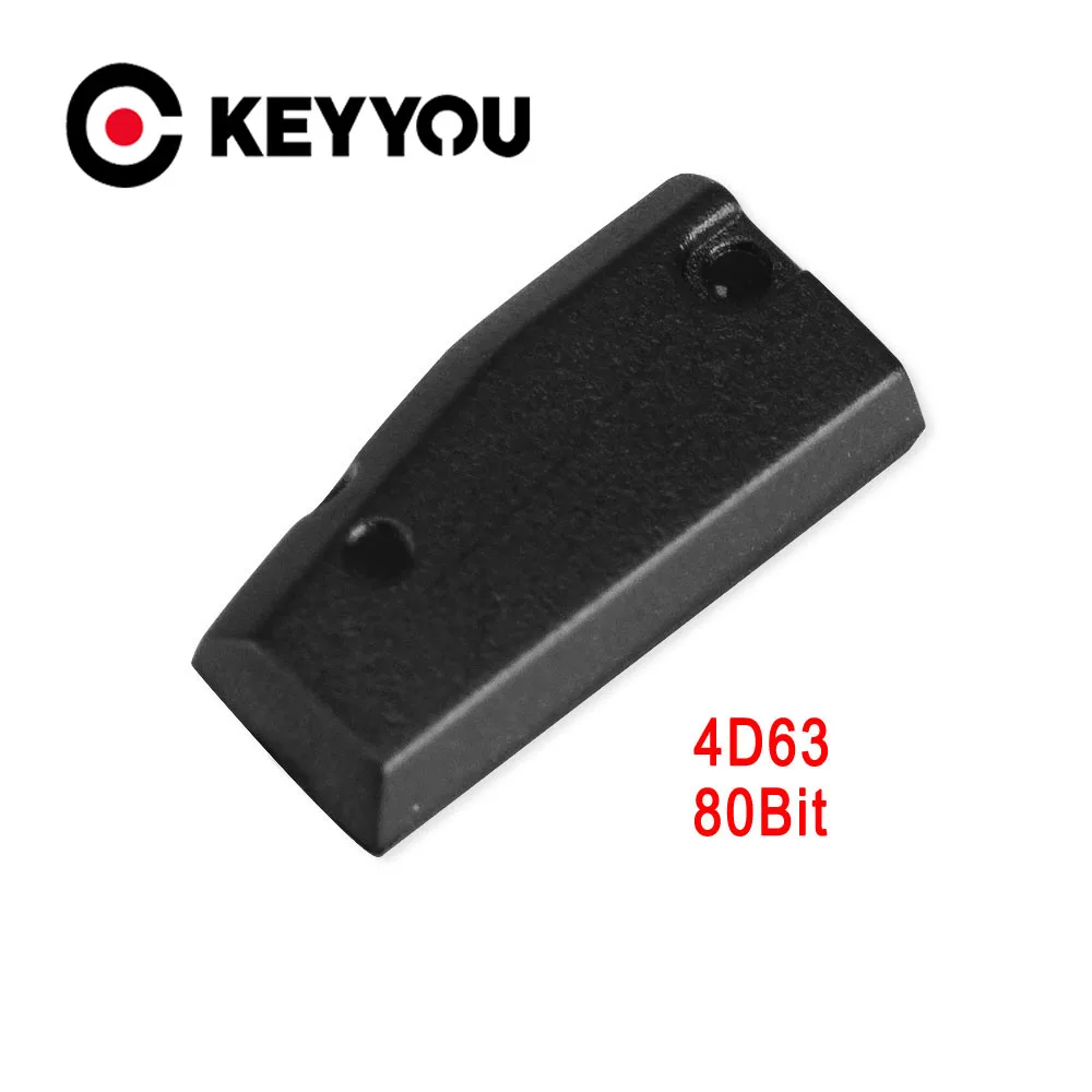 

KEYYOU 10x Auto Carbon Transponder Chip For Ford Mazda 4D63 80Bit 4D ID63 Chip