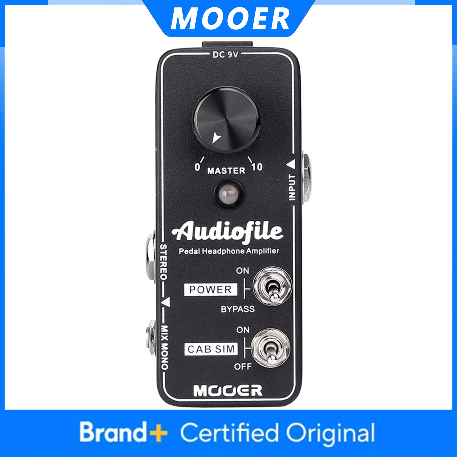 

MOOER Audiofile Headphone Amplifier Guitar Effect Pedal Built-in Analog Speaker Cabinet Simulation True Bypass Metal Shell Pedal