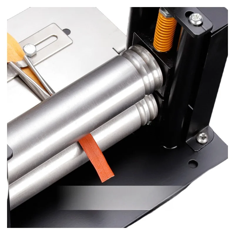 Leather Strap Folding Machine Bonding Roller Watchband Bag Tape Impressing Leather Skiving Machine