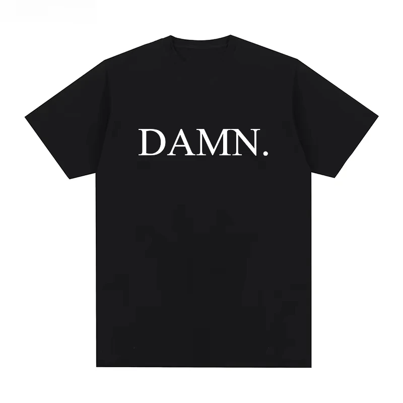 

Summer DAMN Kendrick Lamar Print T-shirt Men Rapper Vintage Women Cotton Hip Hop Tshirt T Shirt Streetwear Top Tee