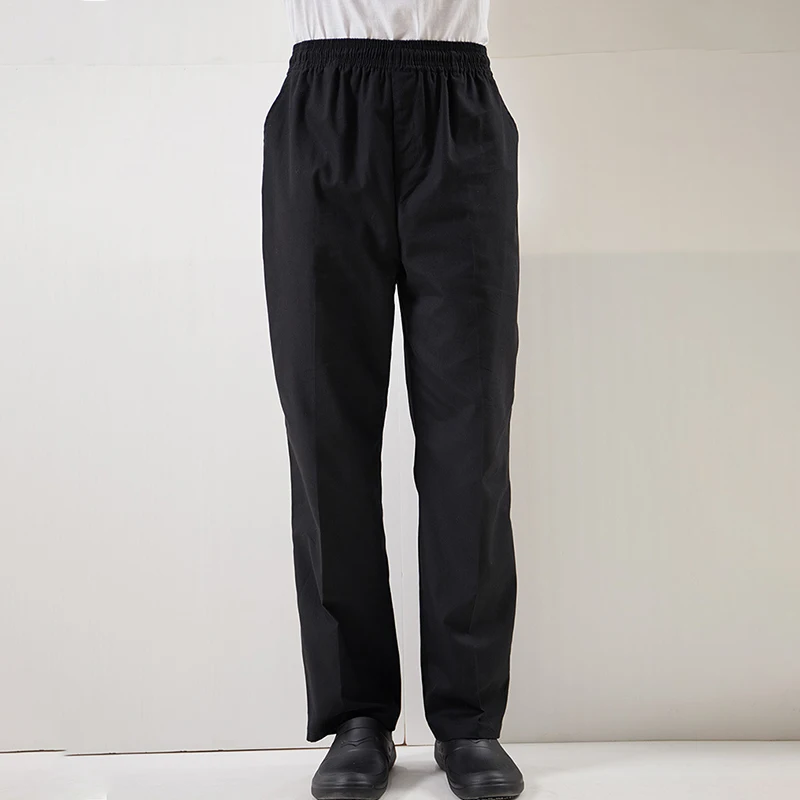 Pantaloni da cuoco da uomo servizio di ristorazione abbigliamento da lavoro allentato Casual ristorante Hotel cucina uomo cameriere Chef uniforme pantaloni tutto l'anno universale