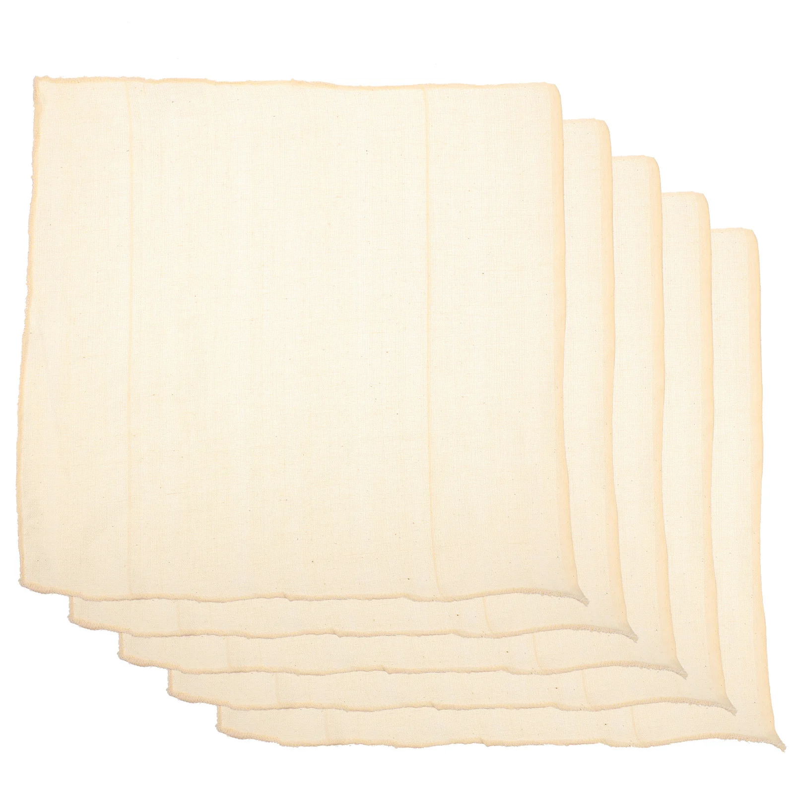 

5Pcs Hemmed Cotton Muslin Cheesecloth Reusable Fabric for Cheese Yogurt Kombucha Tofu Sauces Soups Tofu Cheesecloth