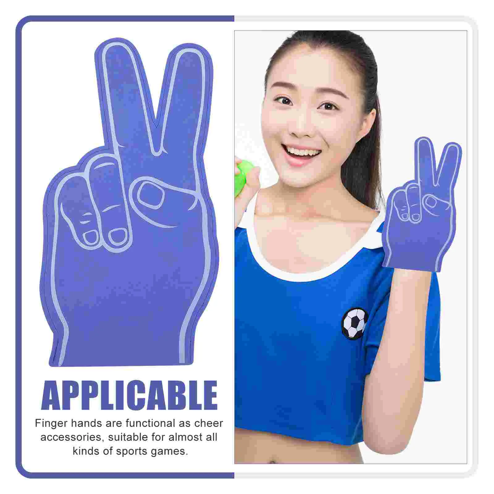 3 Pcs Cheer Finger Kids Toys Foosball Cheerleading Stuff Pointer Fan Party Foam Hands Props Sports