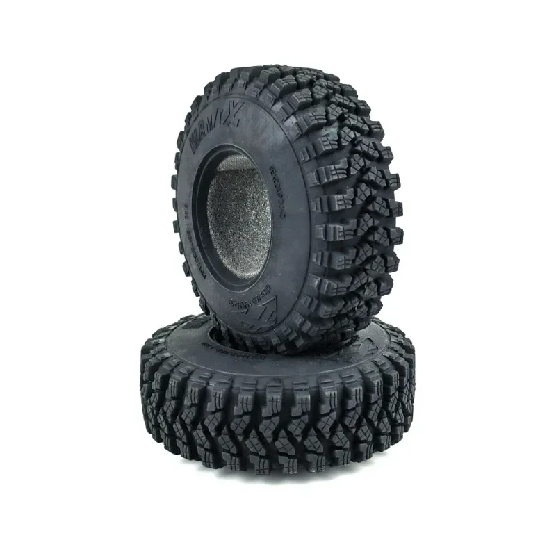 2PCS 1.9 "Gomma Voodoo KLR Ruota Pneumatici 105*35mm per 1:10 RC Crawler Axial SCX10 D90 TF2 MST Tamiya