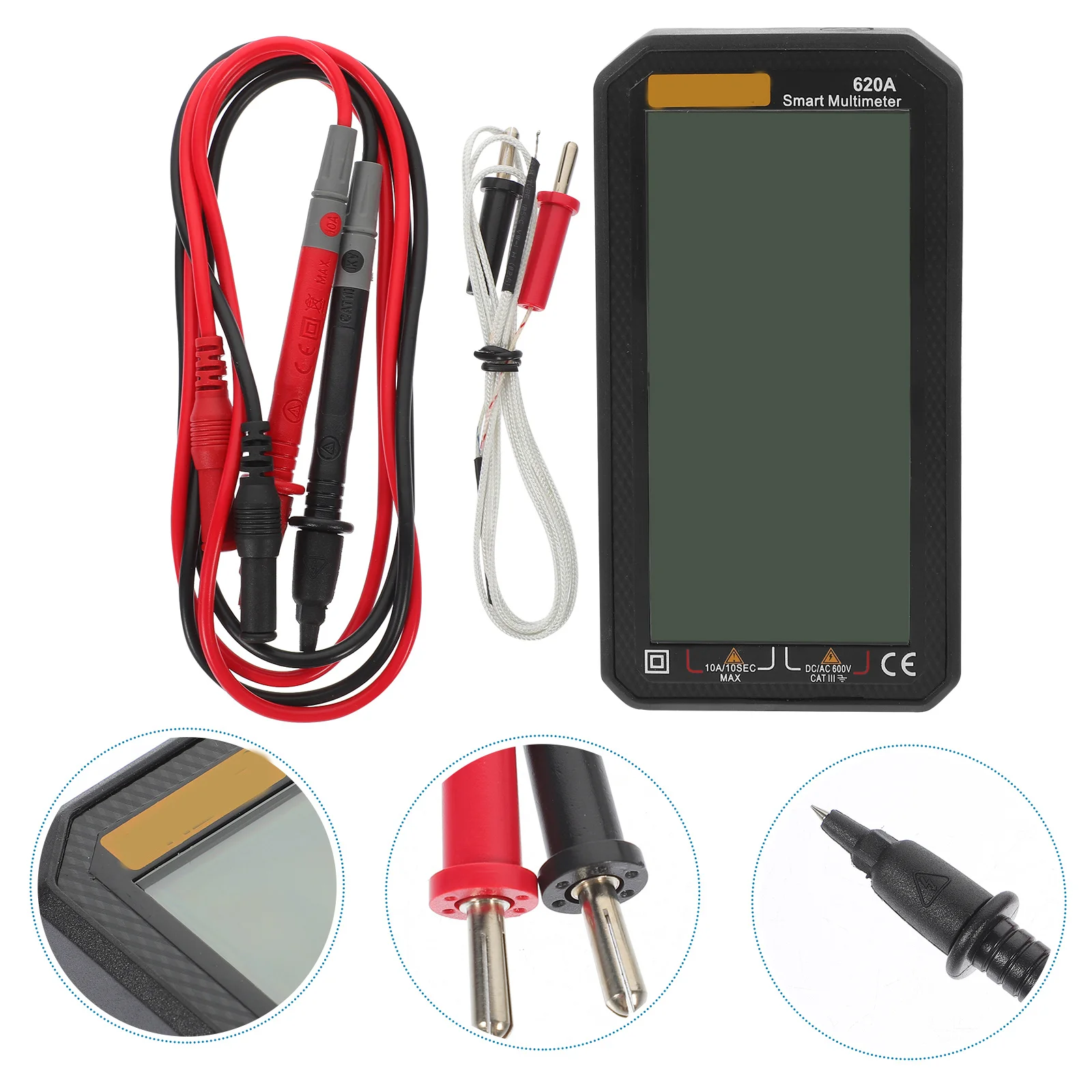 

Digital Multimeter Large Screen 6000 Counts Lightweight Durable Protective Cover Portable Electrical Repair Tool Voltage Current