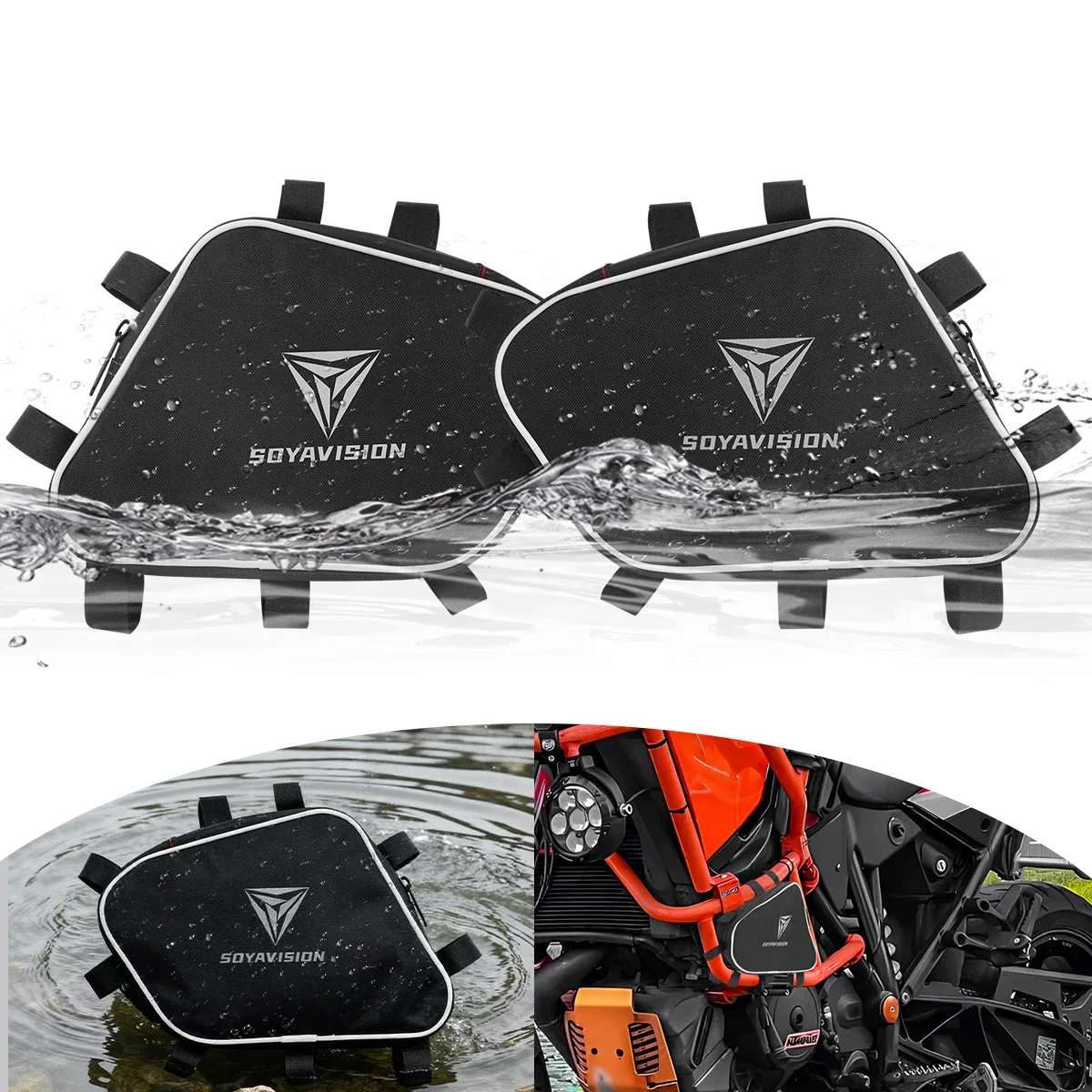 

Сумки на раму бампера мотоцикла, инструменты для ремонта, размещение водонепроницаемой сумки, ящик для инструментов для 1050 1090 1190 1290 ADV Adventure R