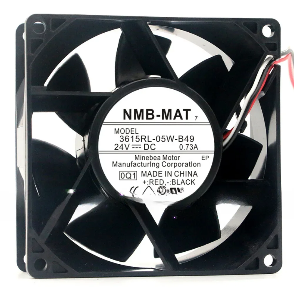 3615RL-05W-B49 3615RL-05W-B50 Frequency Converter Cooling Fan for NMB NMB-MAT DC24V 0.73A 0.93A 2 3 Wire