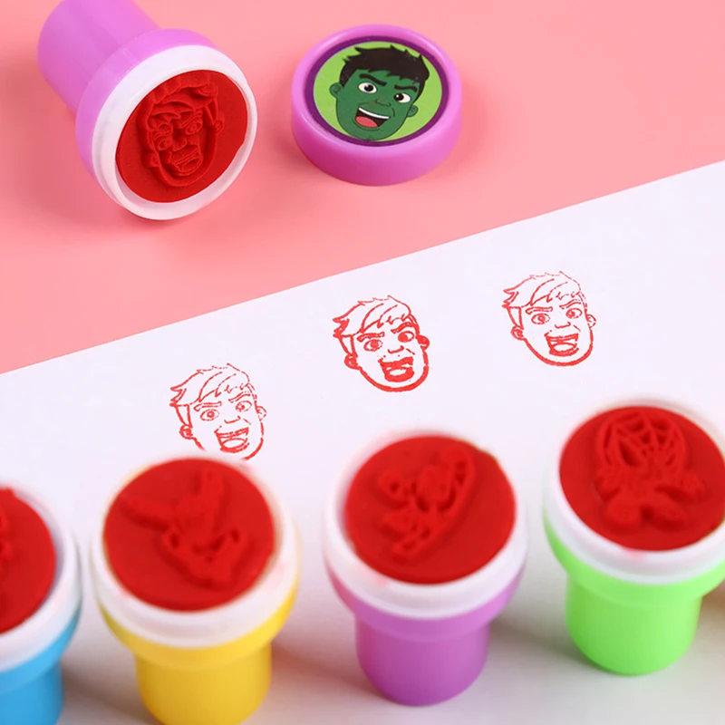 10Pcs/Set Spiderman Stamps Party Favors Spidey and His Amazing Friends Seal Stamp for Kids Boys Birthday Giveaway Souvenir Gifts view 4