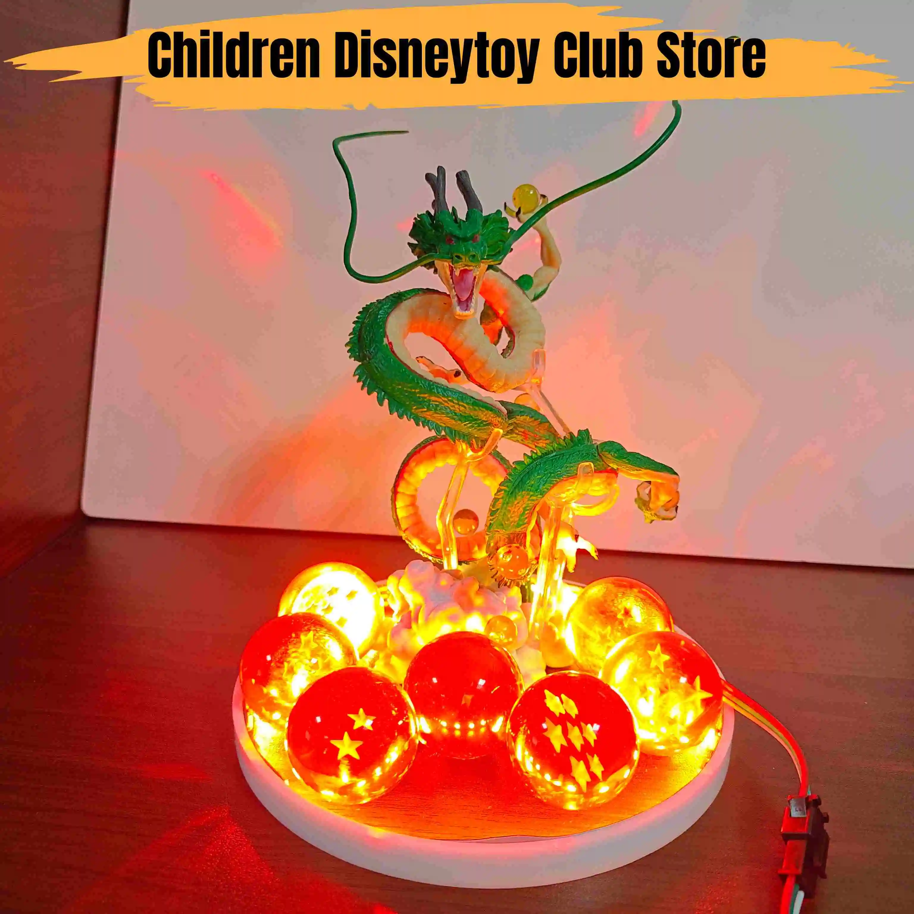 

Dragon Ball Anime Shenron with 7 Dragon Ball Led Lamp Action Figures Model Figurine Figure & Lamp Base & 7 Dragon Ball DIY Toys