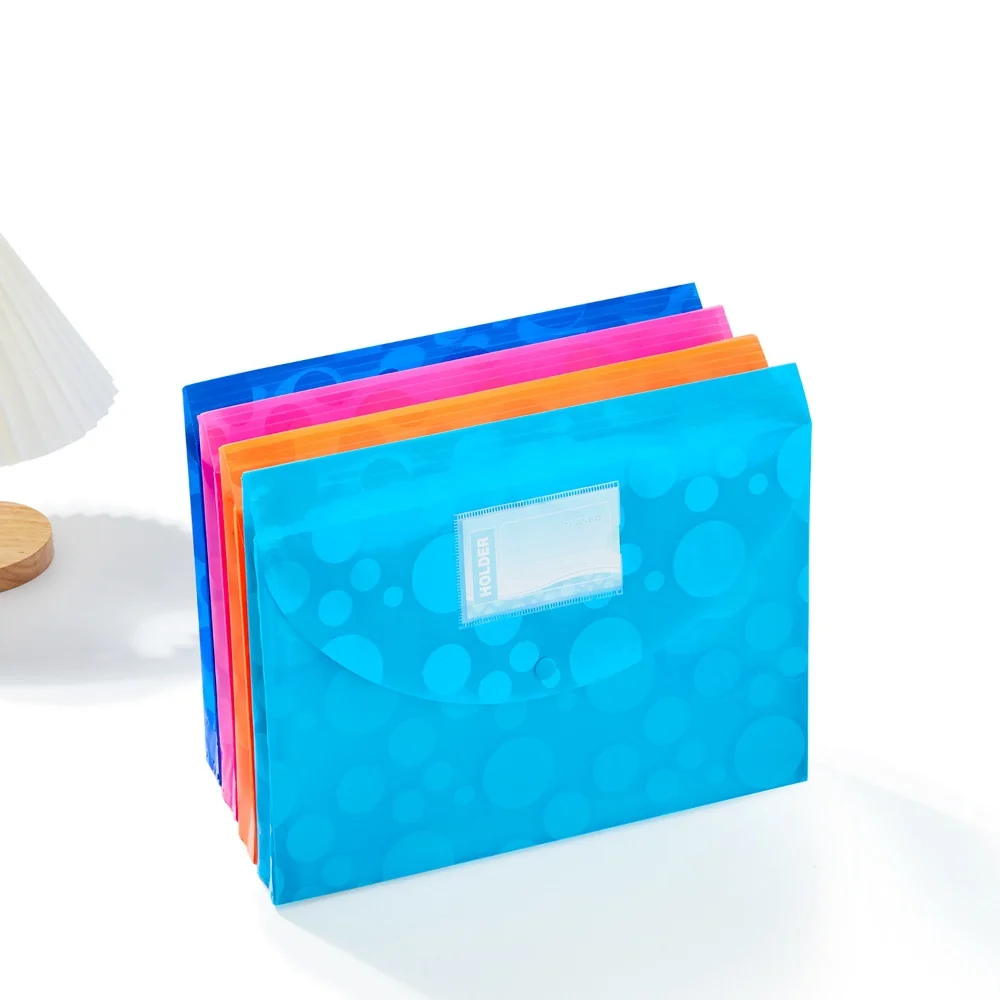 

Office Sorting Bag Easy To Carry Pp Material File Bag Thickened File Folder Document Storage Bag For Document Home