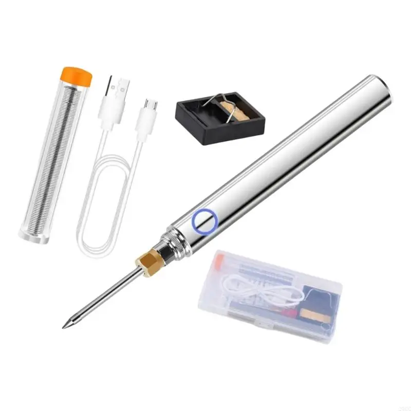 

20RC Soldering Iron Pen Kits USB Rechargeable Short Circuit Protective Lightweight Convenient Power for Home Repair Project