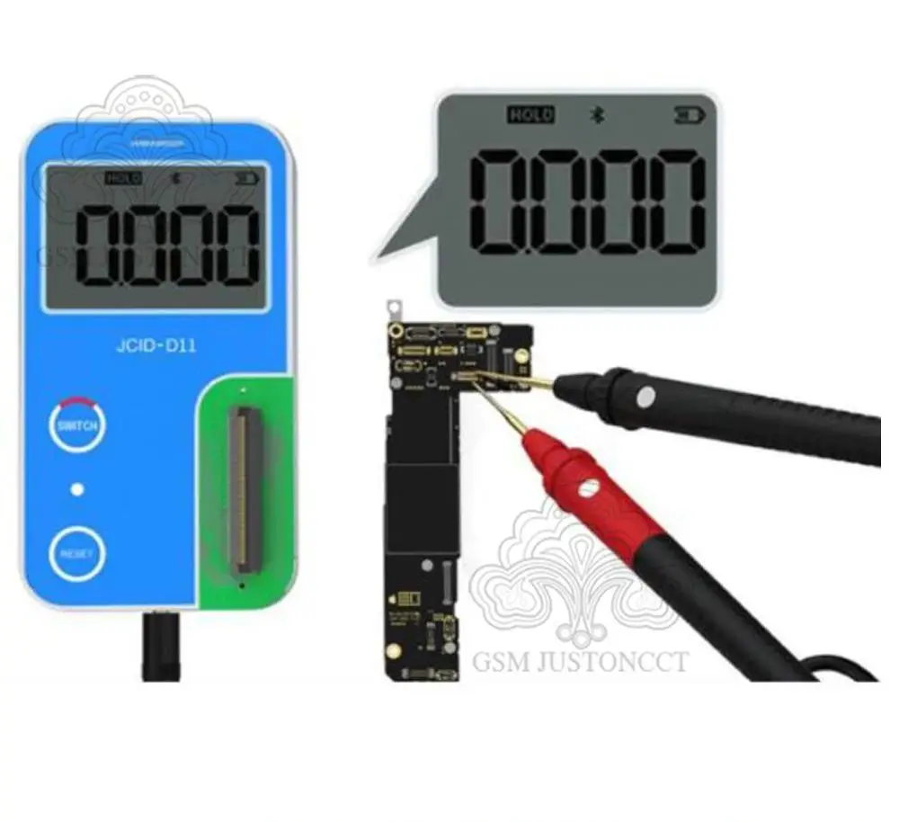 

JCID D11 Multifunctional Digital Detector, Measuring PCB Board Data, Short Circuit Repair with JC Online Maintenance Diagram