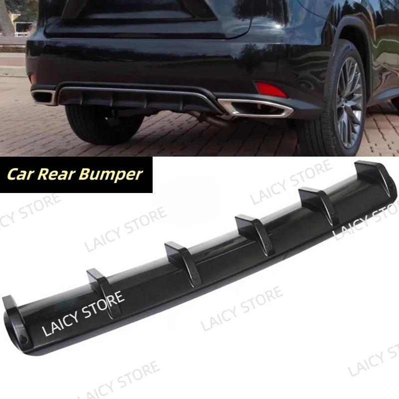 

LAICY For L-exus RX300 RX330 RX350 Car Rear Bumper Side Diffuser Lip Splitter Spoiler Shark 6 Fins Wing Body Kit Black