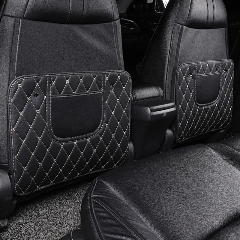 For Rover 75 45 25 200 400 mars Tourer TF Metro P5 Streetwise Car Seat Back Anti Kick Pad Leather Scratch Mat Car Accessories