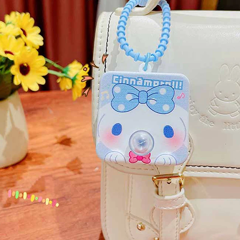 Kawaii Sanrio Bubble декомпрессионный брелок мультяшный брелок для ключей с камерой кулон автомобильный брелок для ключей для девочек подарки