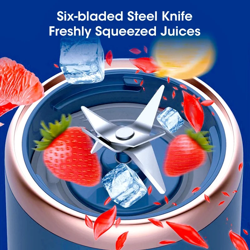 Portable Juicer turns fruits and vegetables into delicious juices A compact juicer designed for easy use and portable travel