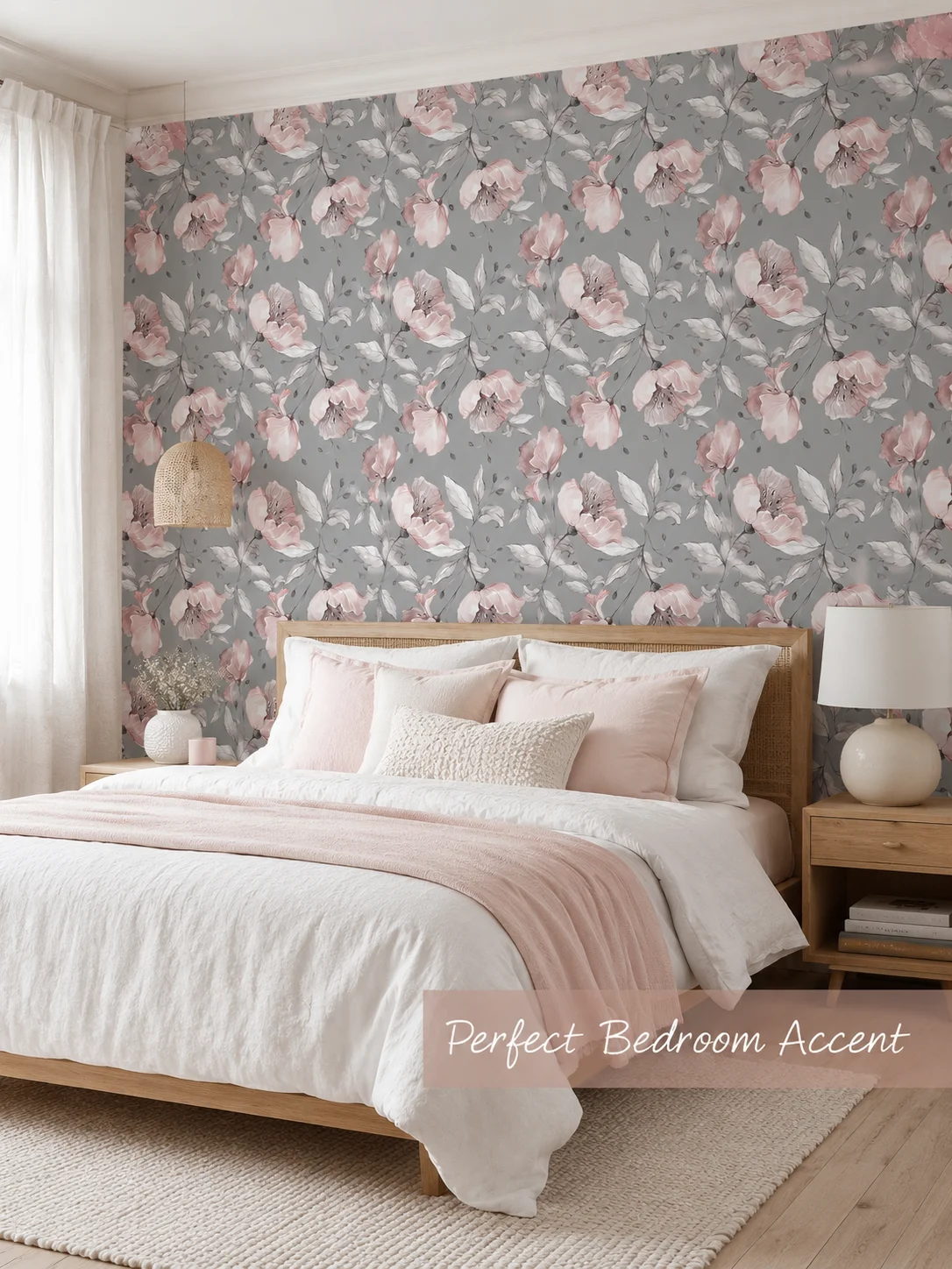 1PCS plants flowers pattern design thickened moisture-proof waterproof self-adhesive wall stickers home decoration residue-free