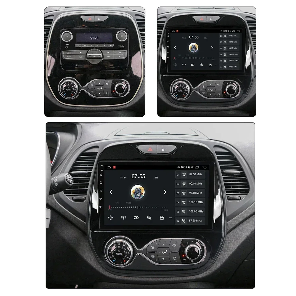 Android 13 2 Din for Renault Kaptur Captur 2016 - 2019 Radio Wifi Carplay Car Multimedia Video Player Carplay 4G Gps Dvd 8 Core