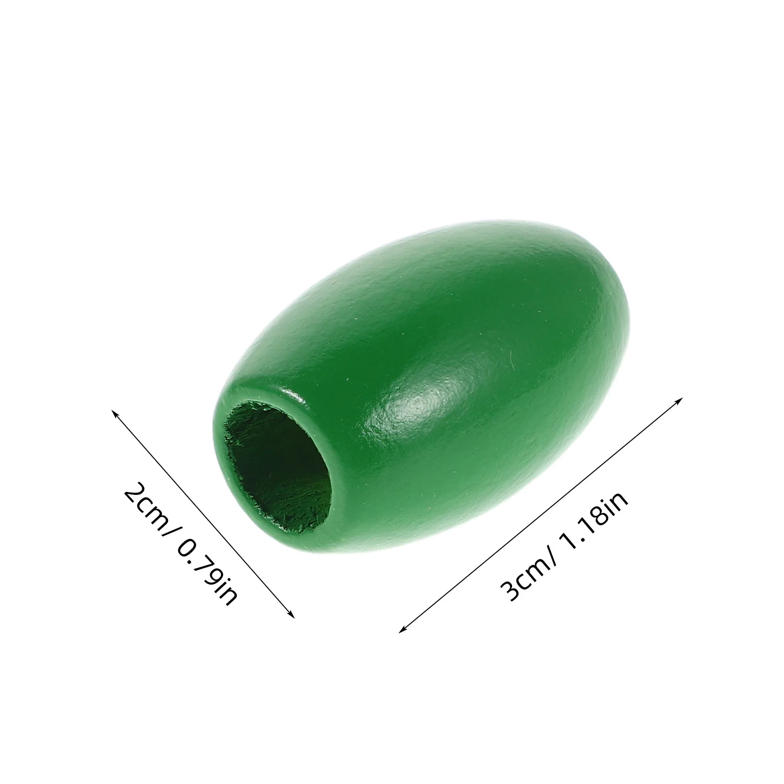 60 قطعة برميل خشبي ملون الخرز 30x20 مللي متر ثقب كبير Craft بها بنفسك الحرفية صنع المجوهرات قلادة سوار إكسسوارات ثقب كبير الخرز