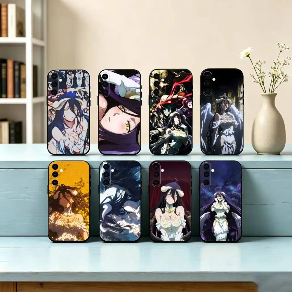 a-Albedo O-Overlord  Phone Case For Samsung Galaxy A73,A72,A71,A70,A53,A52,A51,Soft Silicone Black Cover