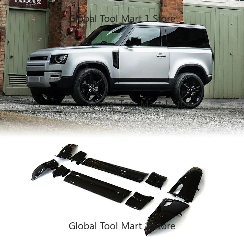 Upgrade Modification Body Door Panel High Gloss Paint Black Shine Decoration for New Defe00nder 2020+