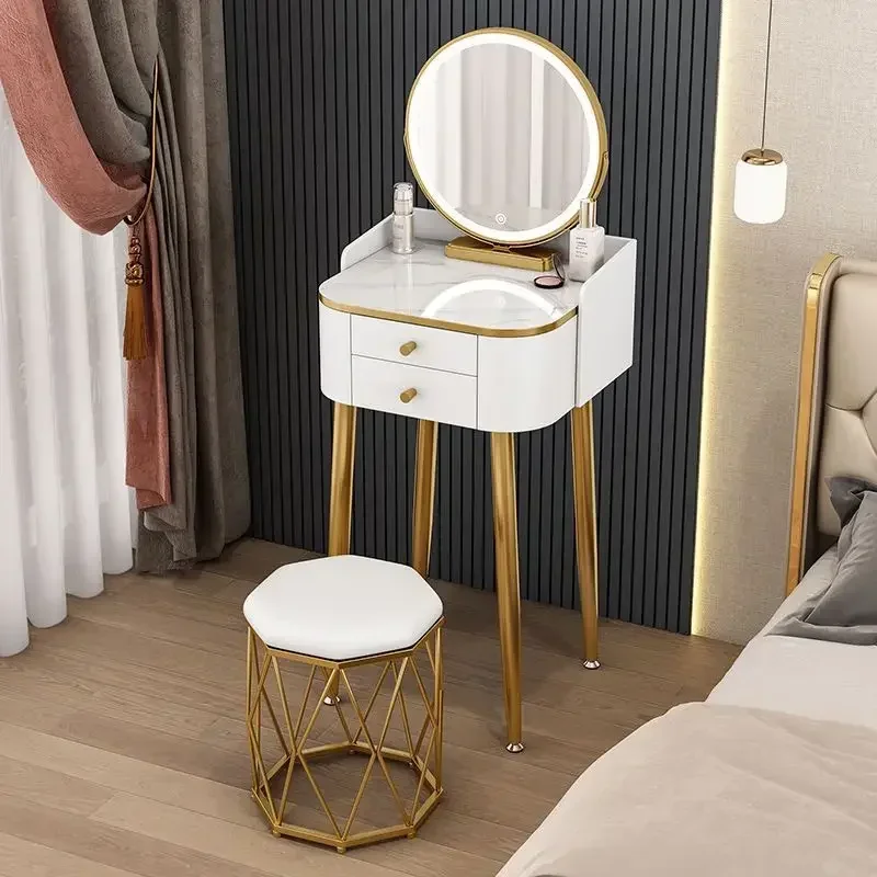 Luxury mini Dressing Table Simple Modern Makeup Tables Nordic Small Family Vanity Desk Mirror Dressers for Bedroom Furniture