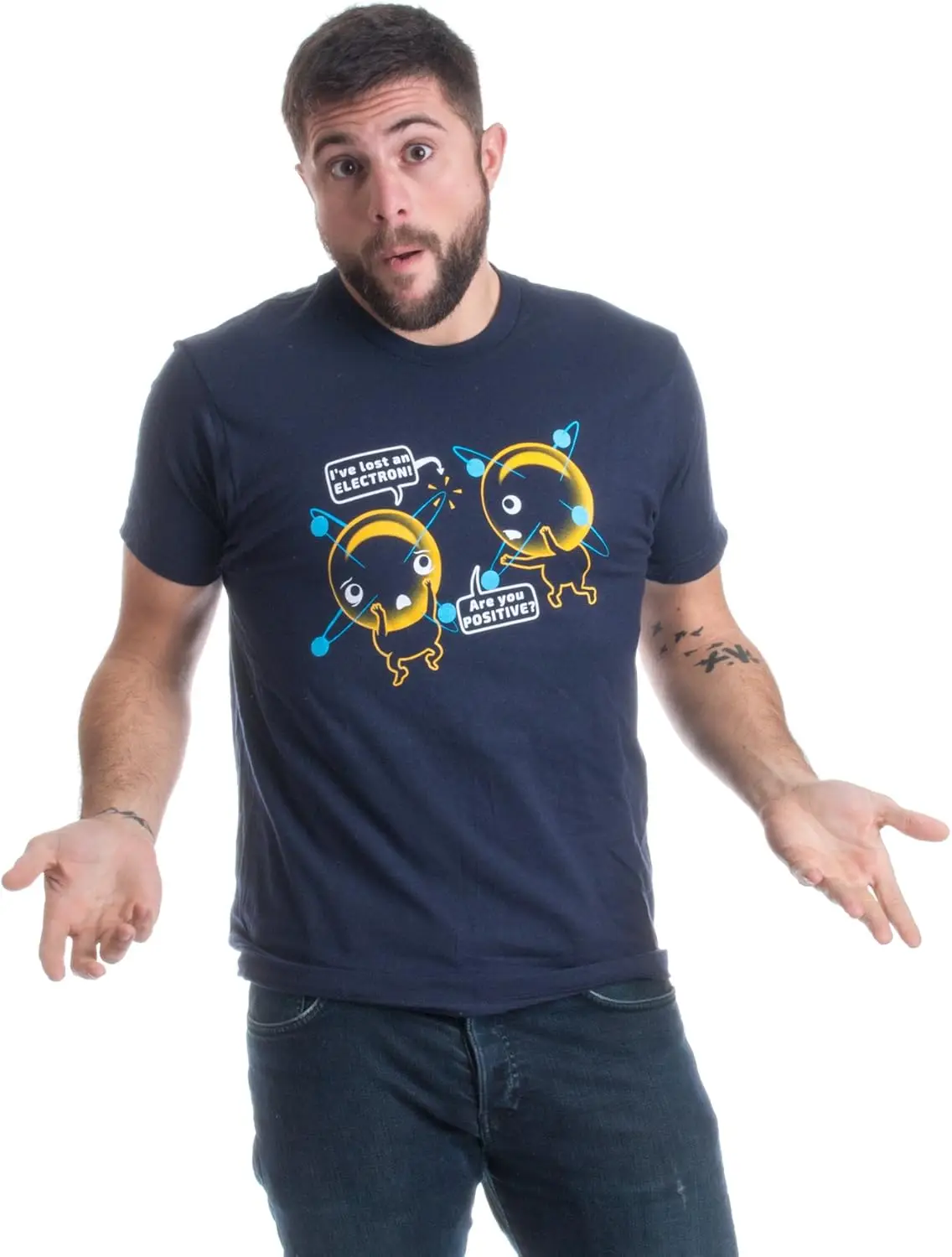 I'm Positive I've Lost an Electron | Funny Chemistry Science Pun Unisex T-Shirt