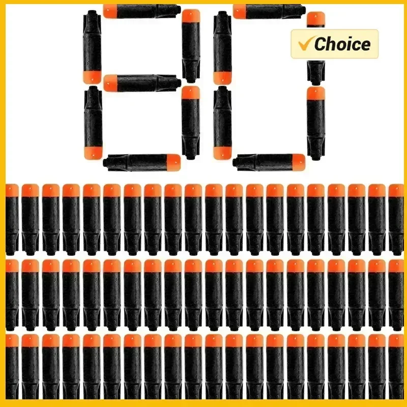 H80PCS nouvelles balles noires pour pistolets Ultra jouets, Pack de recharge, l'ultime dans les fléchettes, jeu de Sniper, Compatible uniquement Ultra Blaster