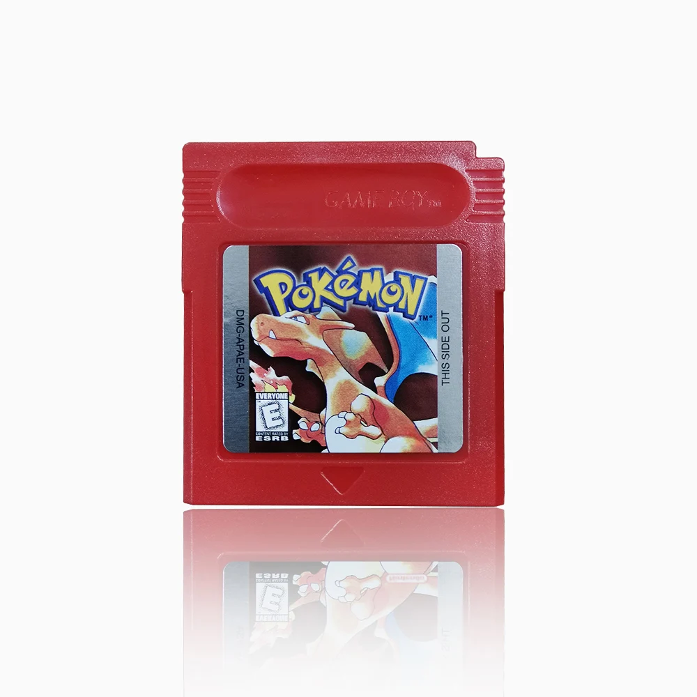 Pokemon Red Blue Crystal Golden Green Silver Yellow GBC Game Card 16 Bit Video Game Cartridge Console Cards For GB/SP
