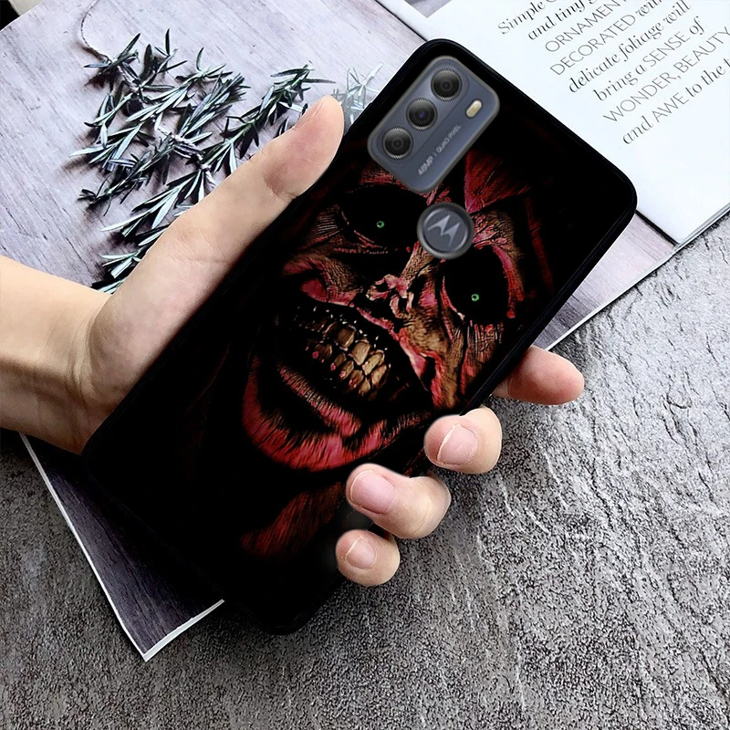 

Phone Case For Moto G85 G55 G05 G14 G75 G31 G50 G10 G20 G30 G60 G13 G32 G84 G54 G53 G72 G24 Power Demon Face Evil Ghost