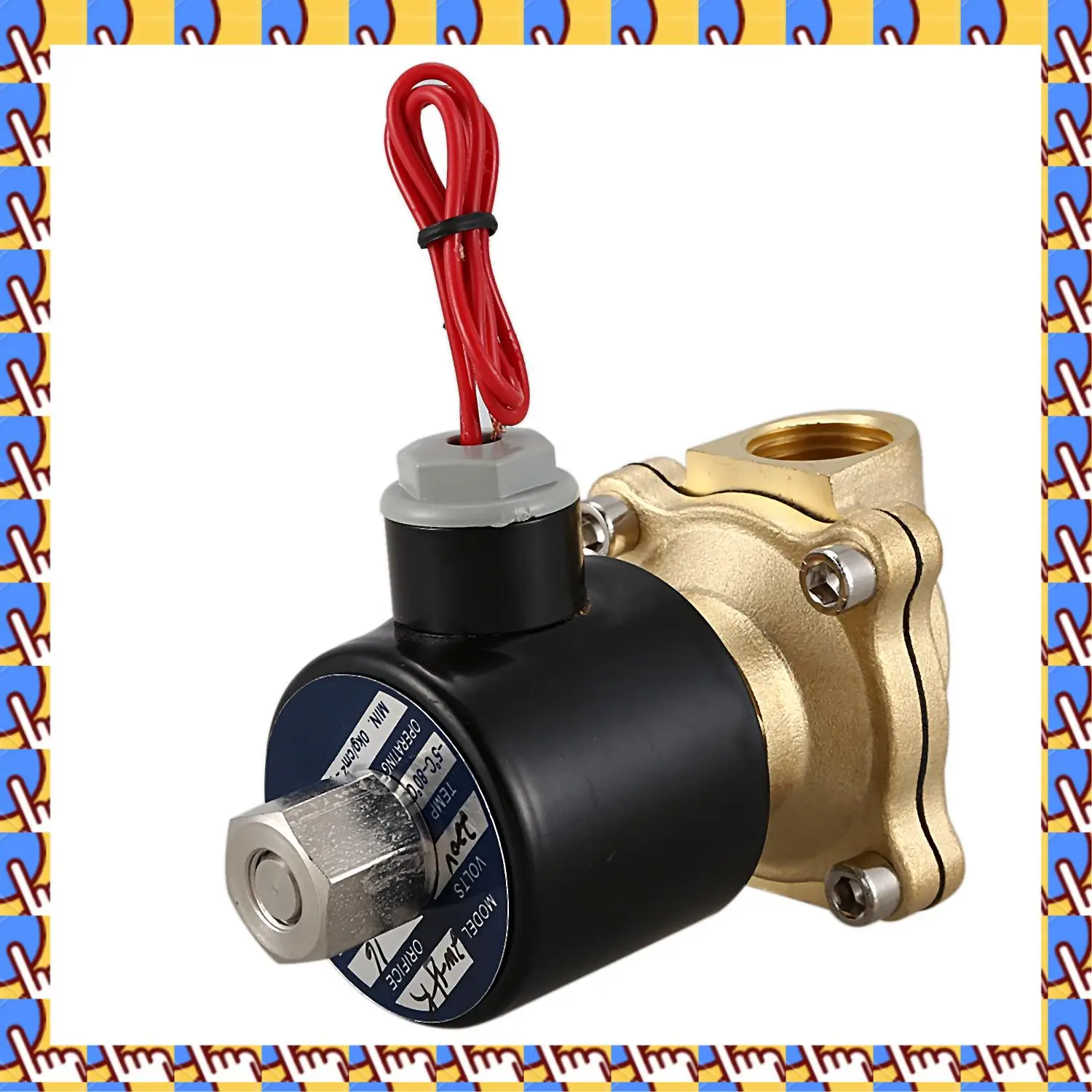 

Нормально открытый Н/О латунный электрический электромагнитный клапан 220 В пневматический клапан для воды, масла, газа