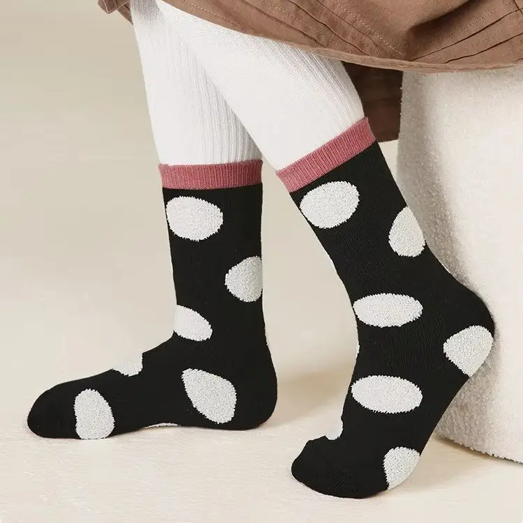 5 Paar Winters ocken Baby Mädchen warme Plüschs ocken verdicken Baumwoll socken Kinder 1-12t Kinder kalten Schnee Tage Komfort Stiefel Socke