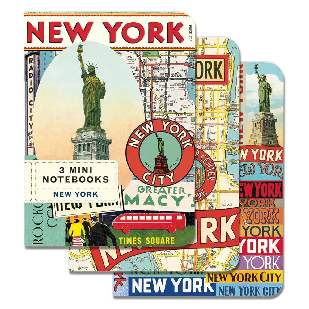 

Мини-блокноты Cavallini New York 4 x 5, 3 штуки