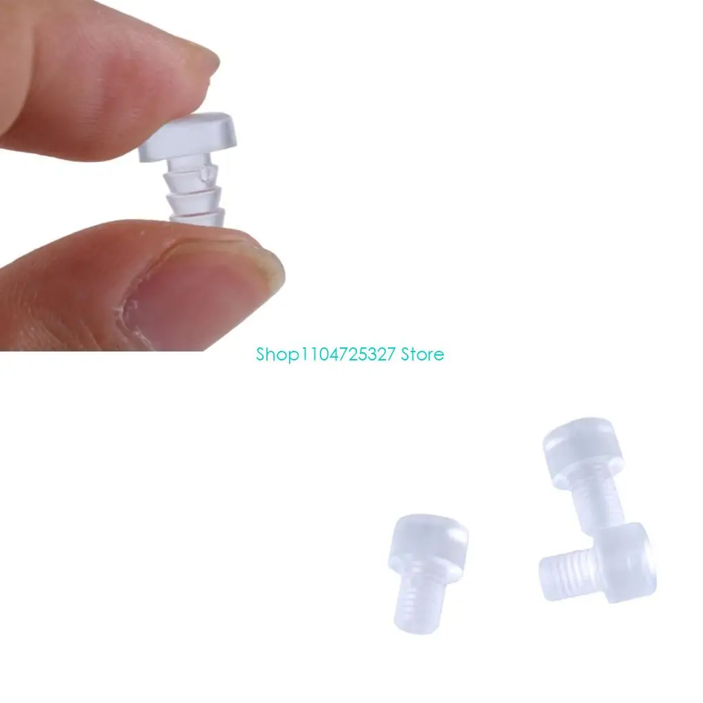 D8KF 100pcs Cabinet Door Guards Clear Rubber Furniture Pad Furniture Bumpers Lightweight Rubber Furniture Pad Simple Install