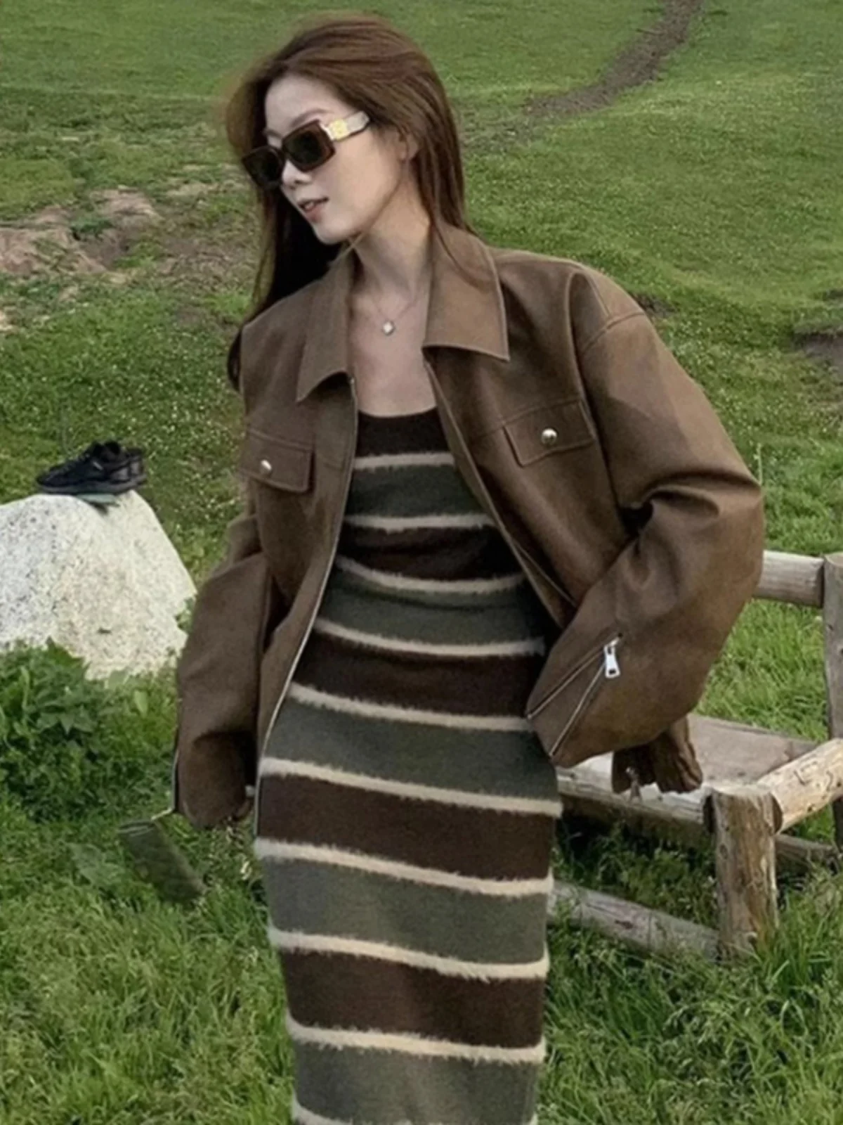 

Biker Jackets Womens Jacket Detachable Summer Linen Floral Printing Hollow Ruched Tie-Dye Lovely Beach Sweet Vacation Girlish OL