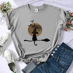 Witch Magic Tee women Y2K streetwear designer t-shirts girl graphic manga 2000s clothing